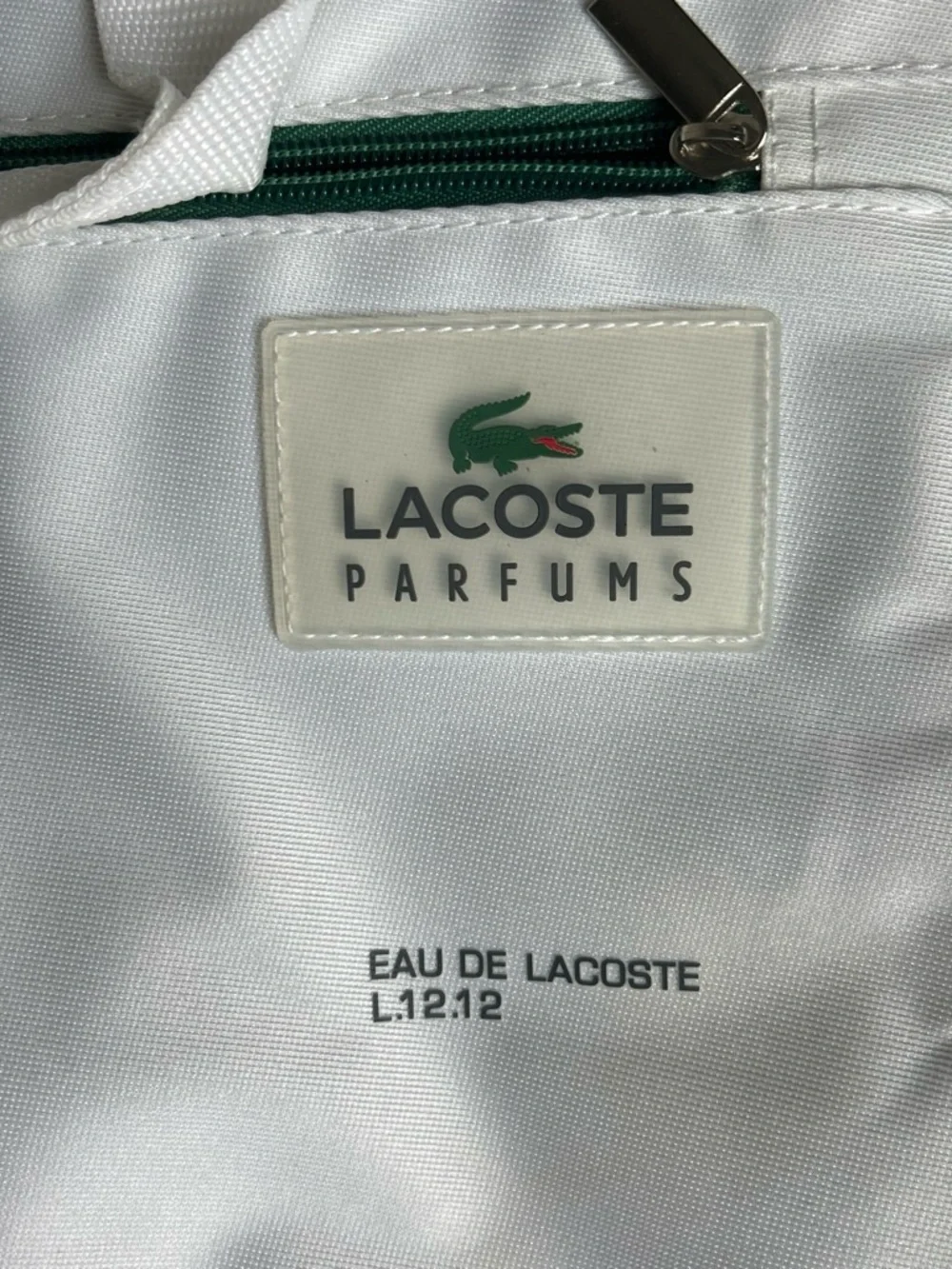 Lacoste White and Green Men's Crossbody Messenger Bag